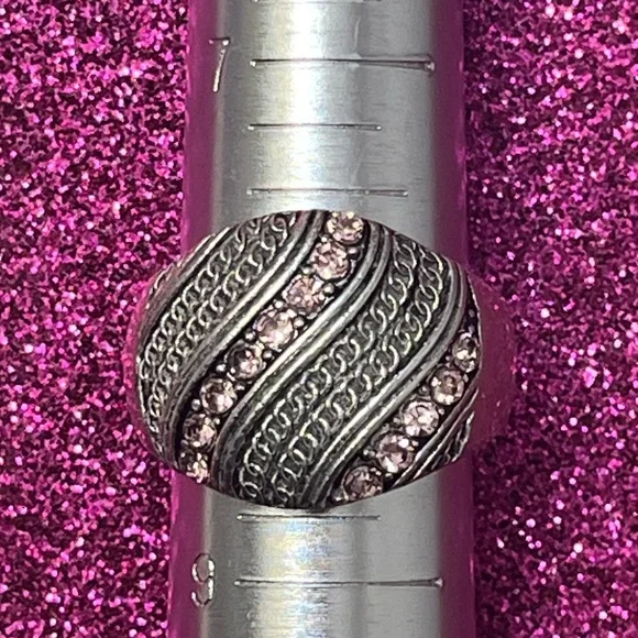 "Pink Waves" Statement Ring - Picture 1 of 3